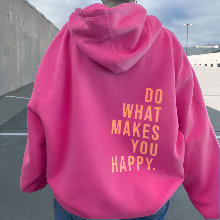 Unisex Happy-tröja med huva