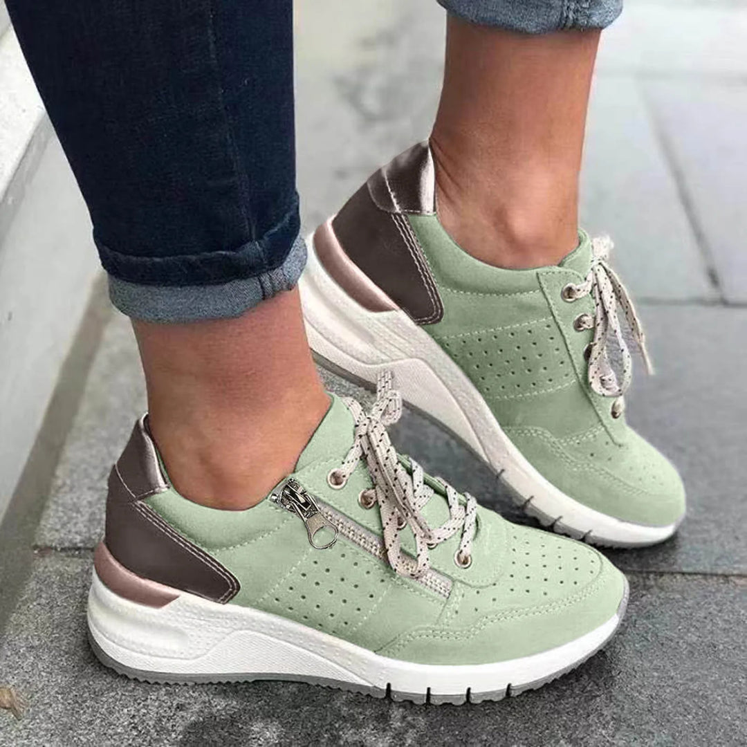 Trendy sneakers med tyk sål til kvinder