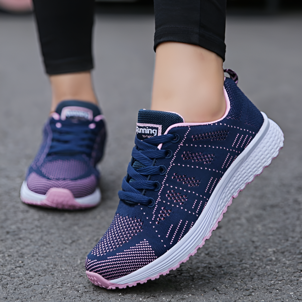 Ergonomiska casual sneakers för kvinnor – Lätta och stödjande