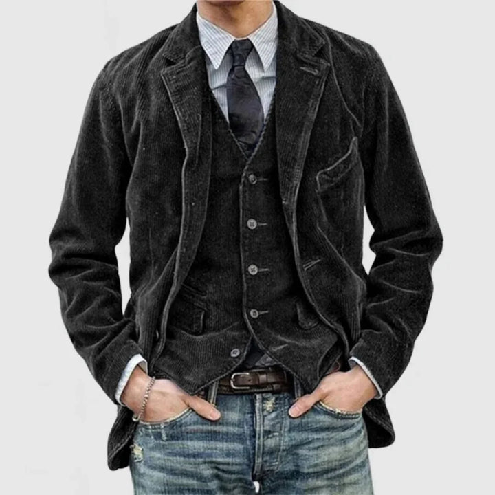 Snygg vintageblazer och västset