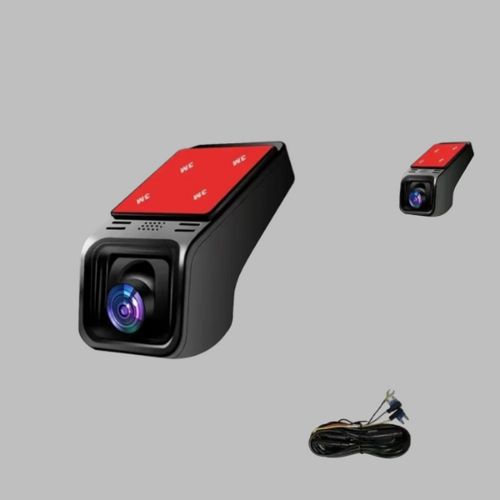 4K Wi-Fi dashbordkamera med GPS + dobbeltkamera