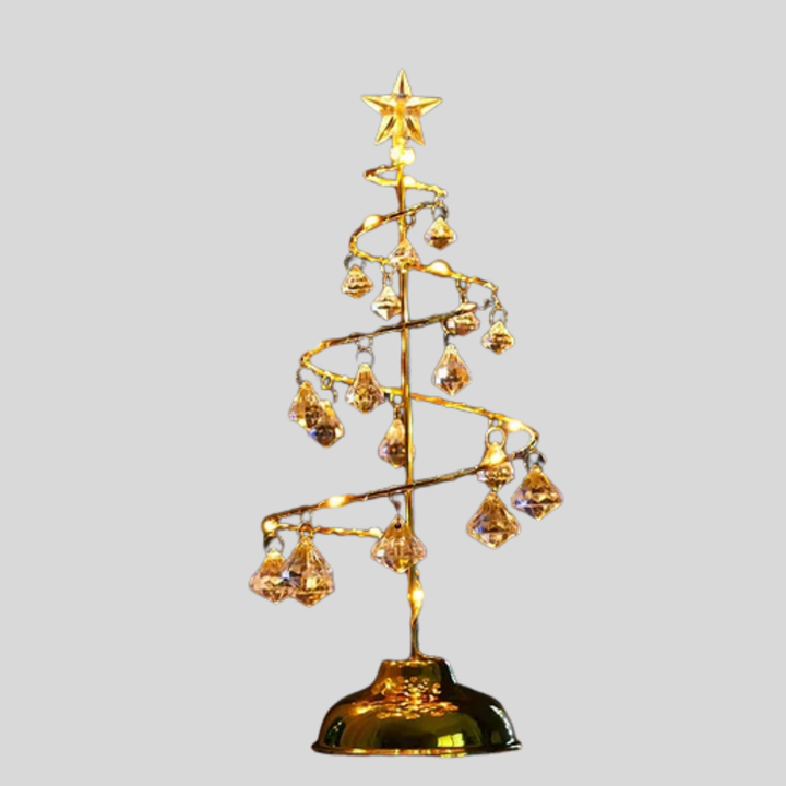 LED-spiralkristallbordslampa