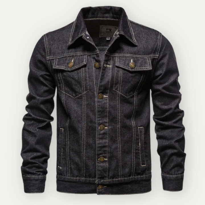 Truckerjacka i denim för herr