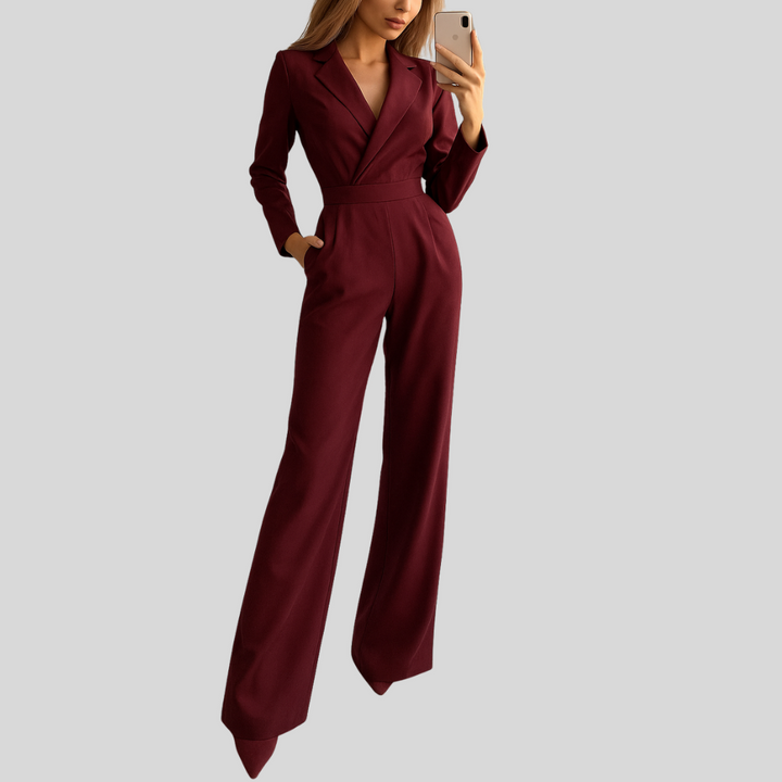 Jumpsuit med brede skulderstropper