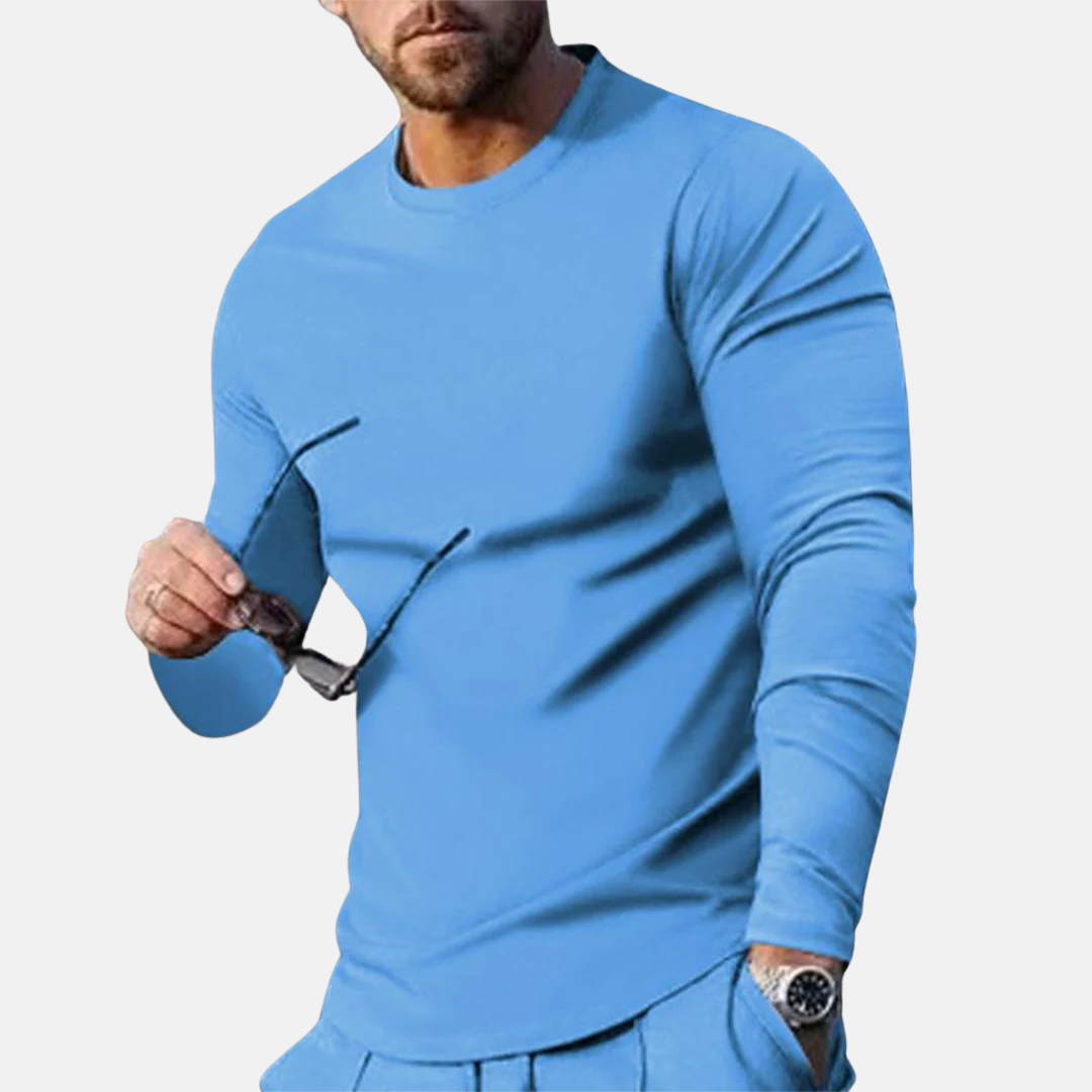 Trendy behagelig langærmet t-shirt