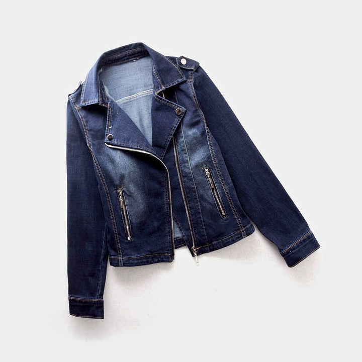 Klassisk denimjacka för kvinnor – perfekt för övergångssäsonger