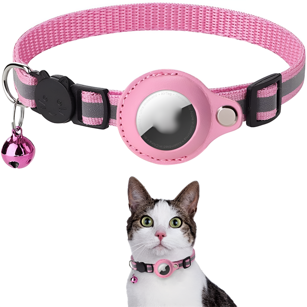 GPS-halsband för katter med reflekterande design