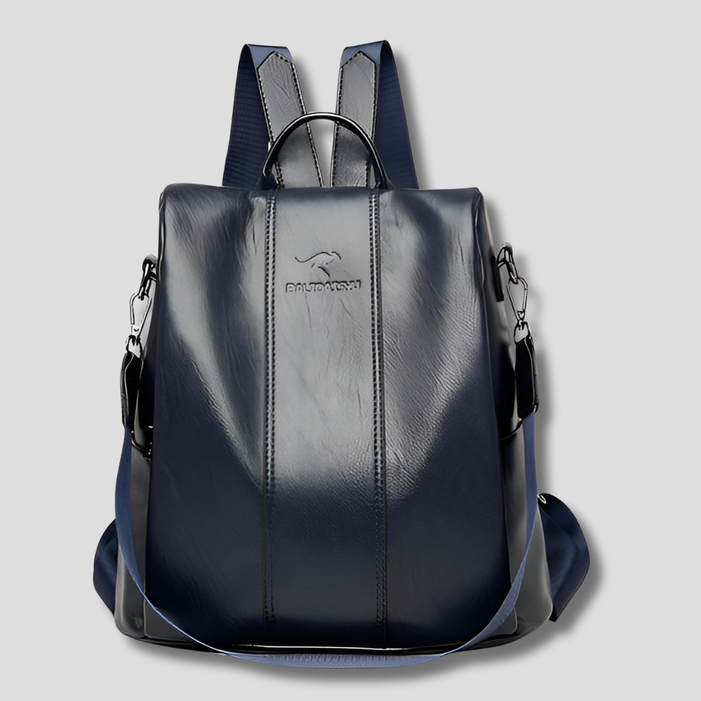 Varkaussuojainen nahkareppu tyylikkäille naisille