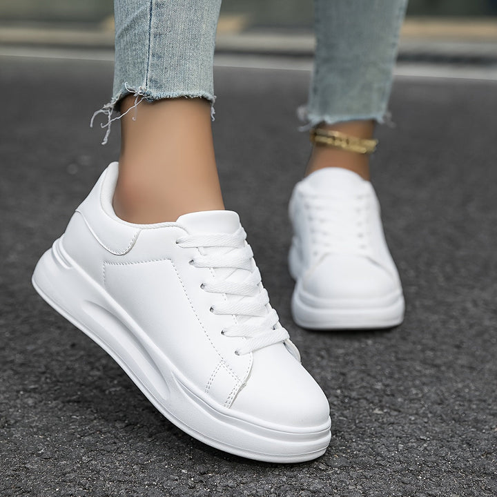 Orthosports – Vita Läder Sneakers för Damer