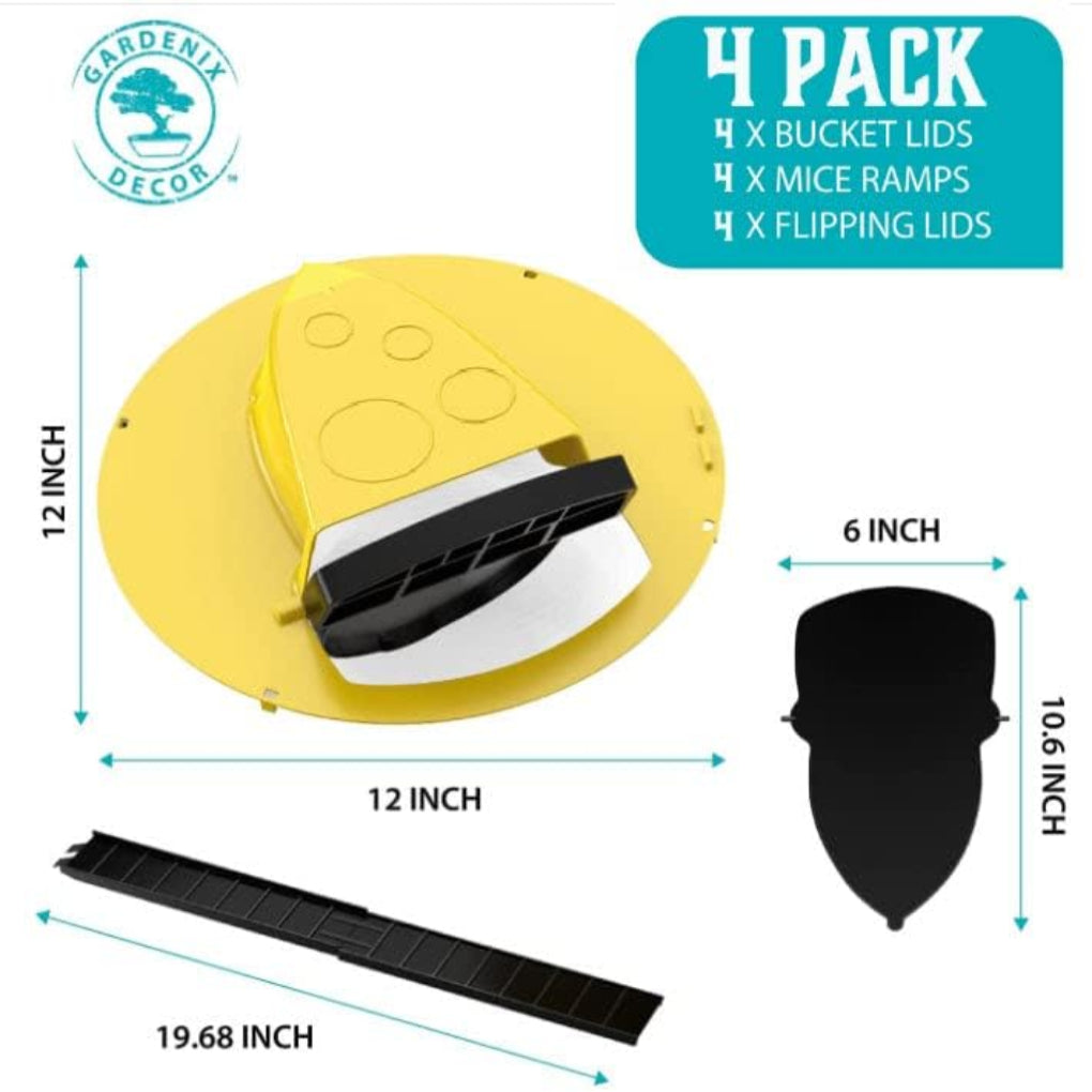 4 pack musfälla med lock