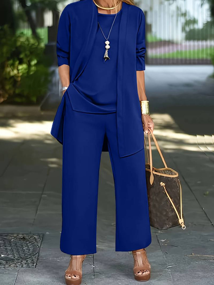 Elegant tredelad byxdress för damer