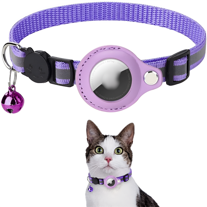 GPS-halsband för katter med reflekterande design