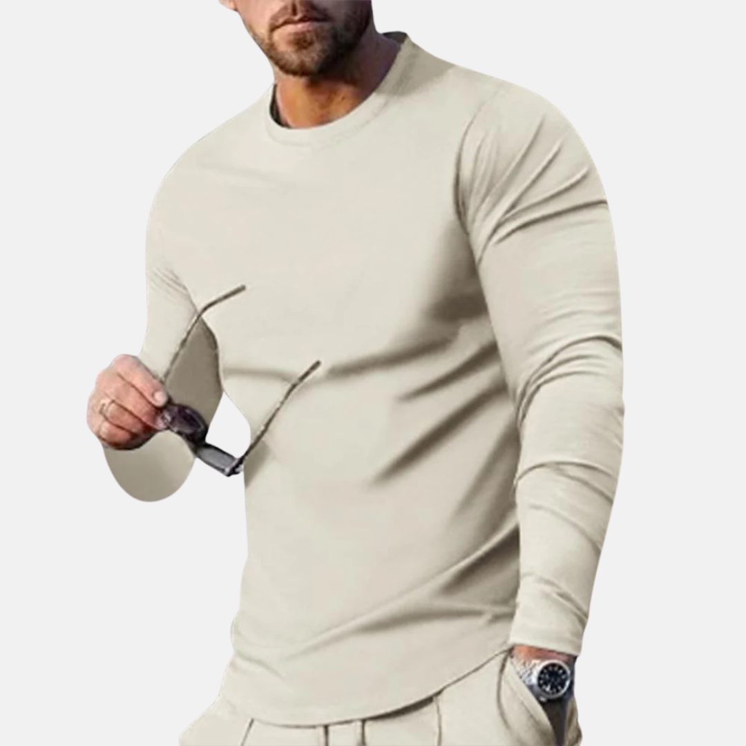 Trendy behagelig langærmet t-shirt