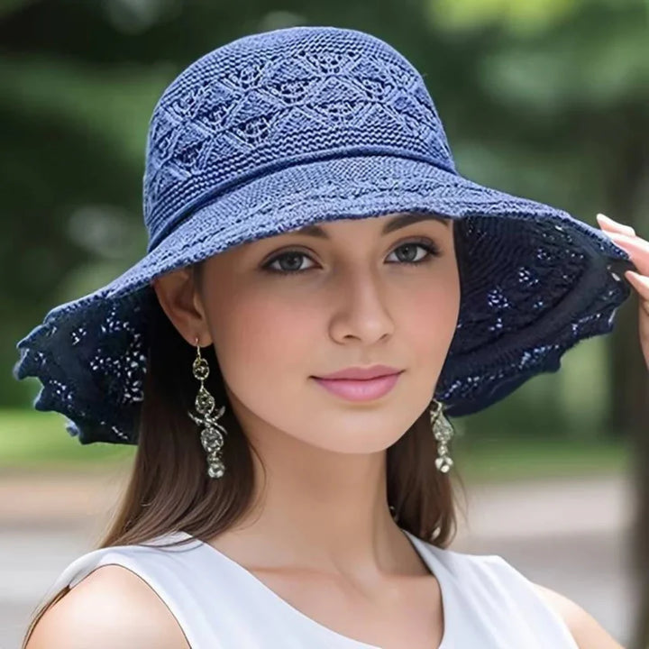Elegant solhatt i spets för kvinnor