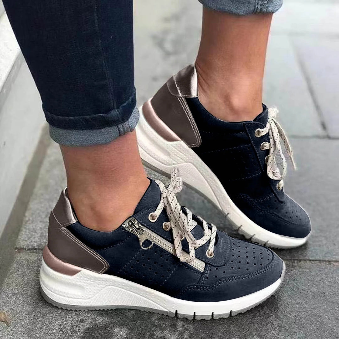 Trendy sneakers med tyk sål til kvinder
