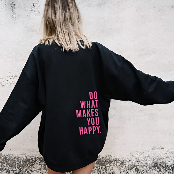 Unisex Happy-tröja med huva