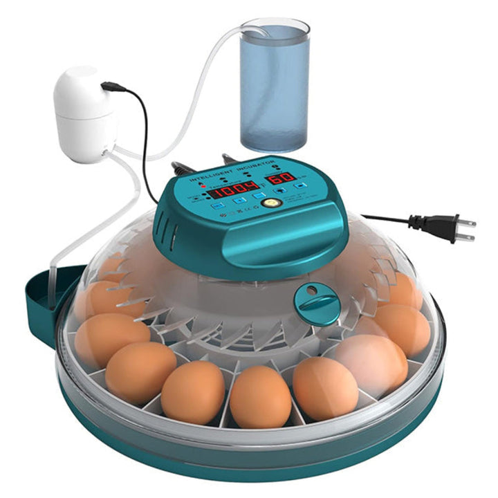 15 egginkubator med automatisk fuktighetskontroll