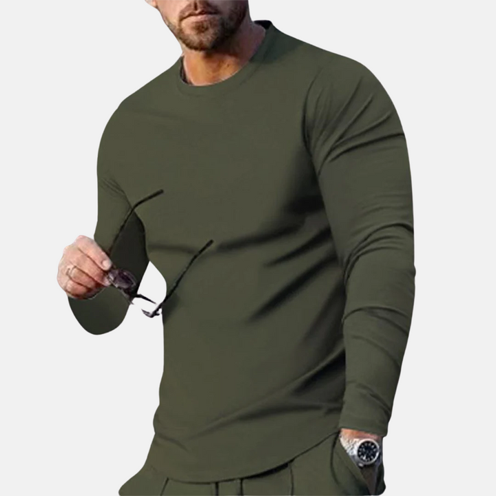 Trendy behagelig langærmet t-shirt