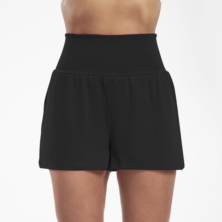 Yogashorts med hög midja