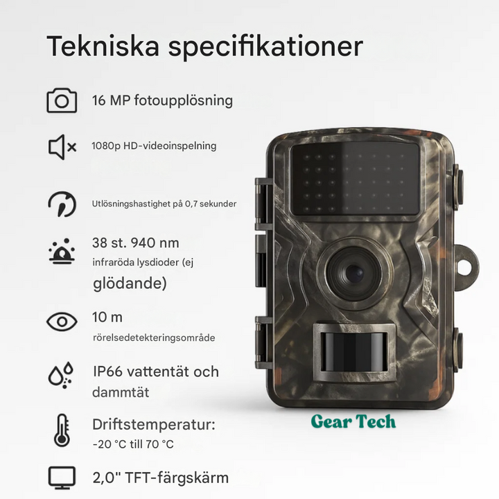 Nattvisionskamera för vilda djur