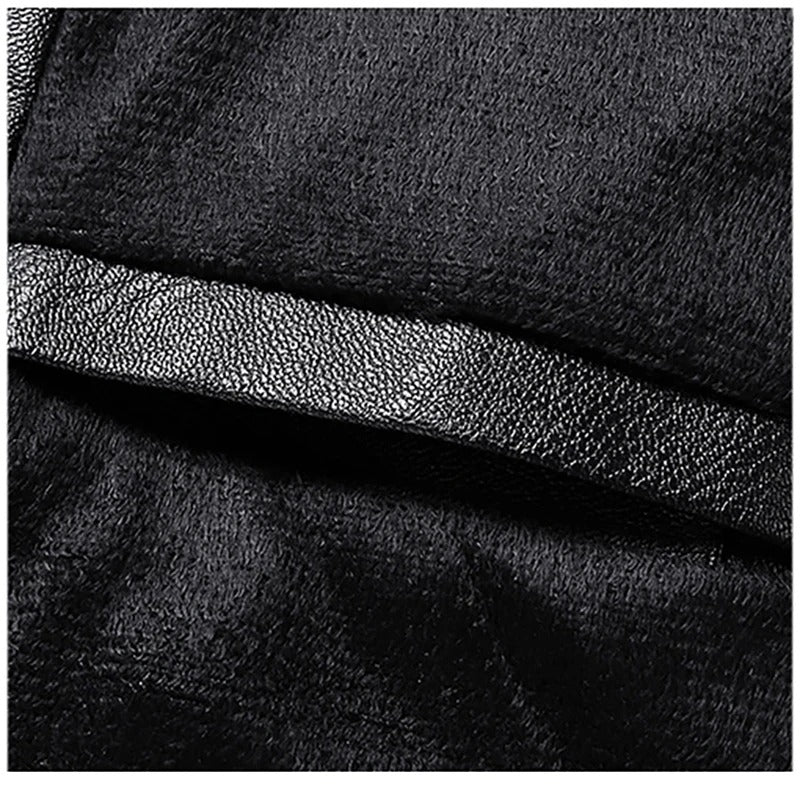 Hunter - Skinnjakke i ekte syntetisk stoff med smal passform i kohudsyntetisk stoff