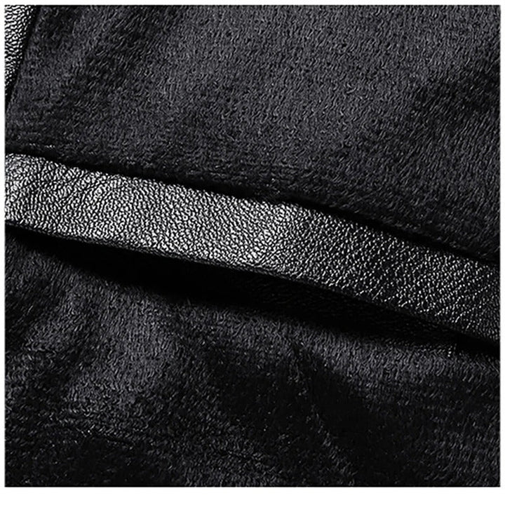 Hunter - Skinnjakke i ekte syntetisk stoff med smal passform i kohudsyntetisk stoff