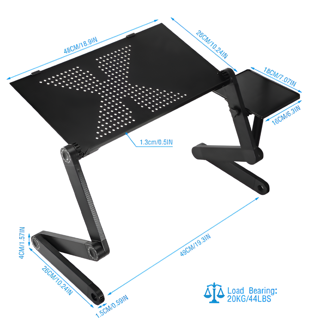 Bärbar datorställ för skrivbord