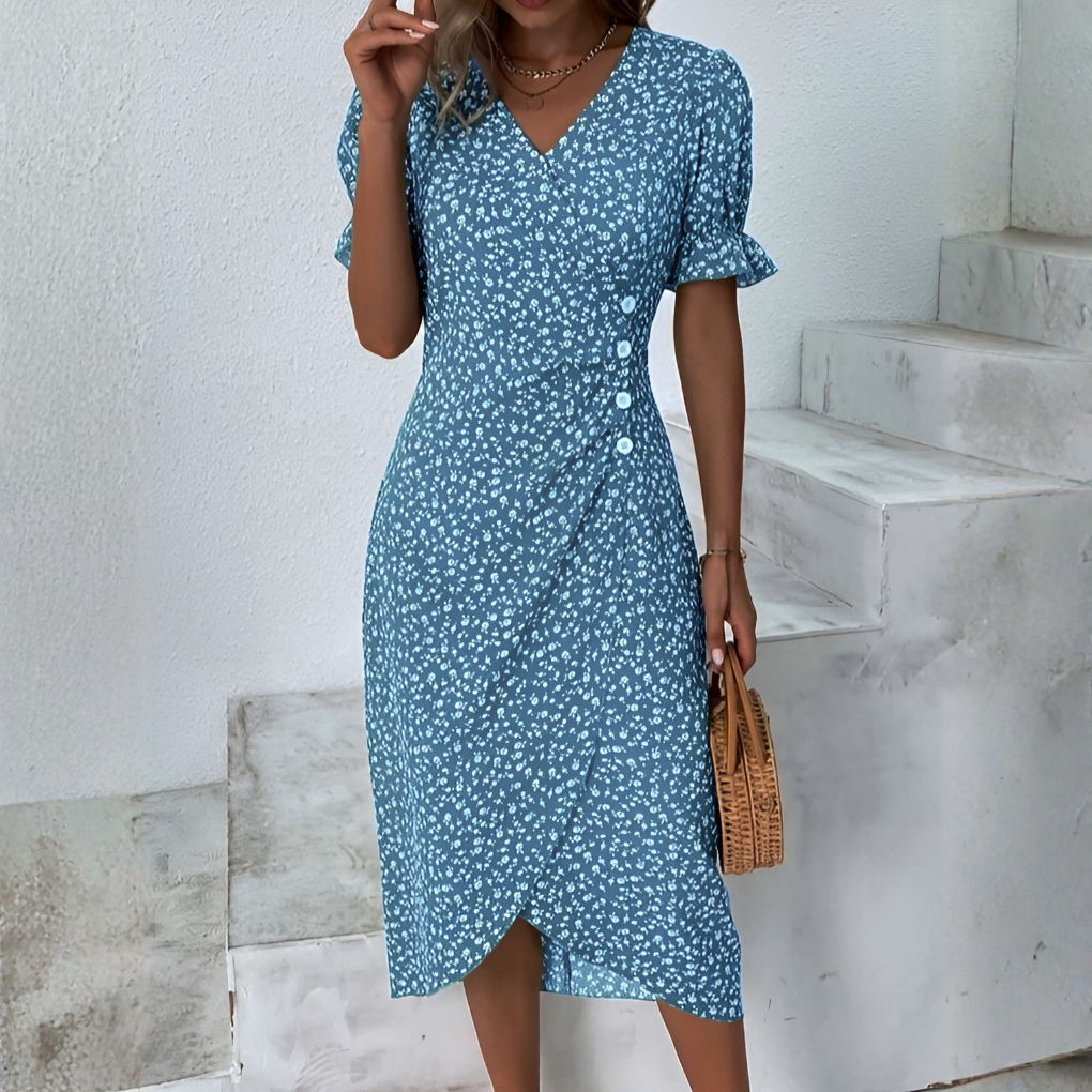 Lätt maxiklänning för kvinnor