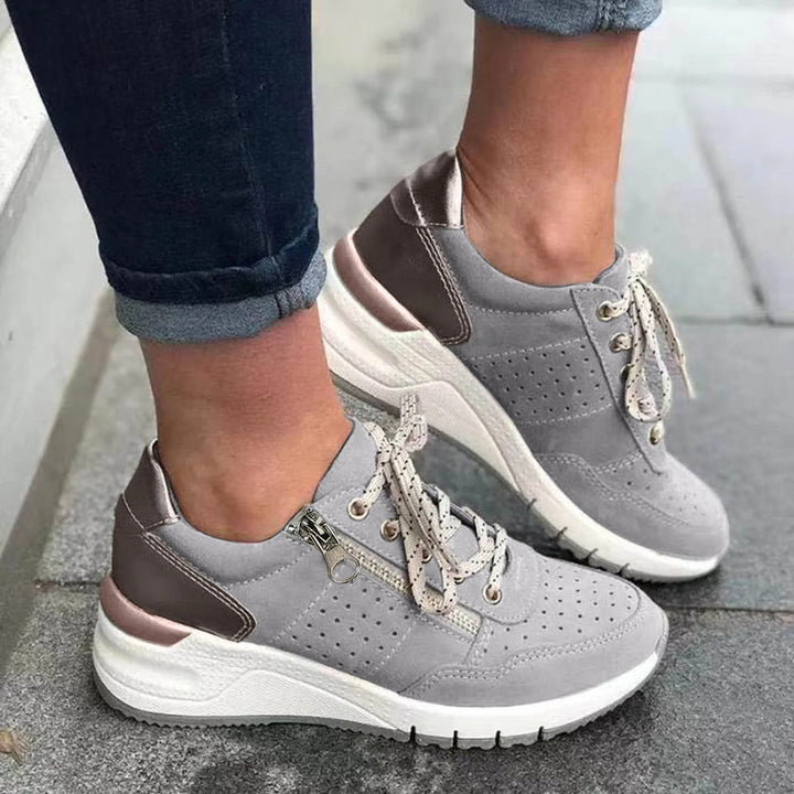 Trendy sneakers med tyk sål til kvinder