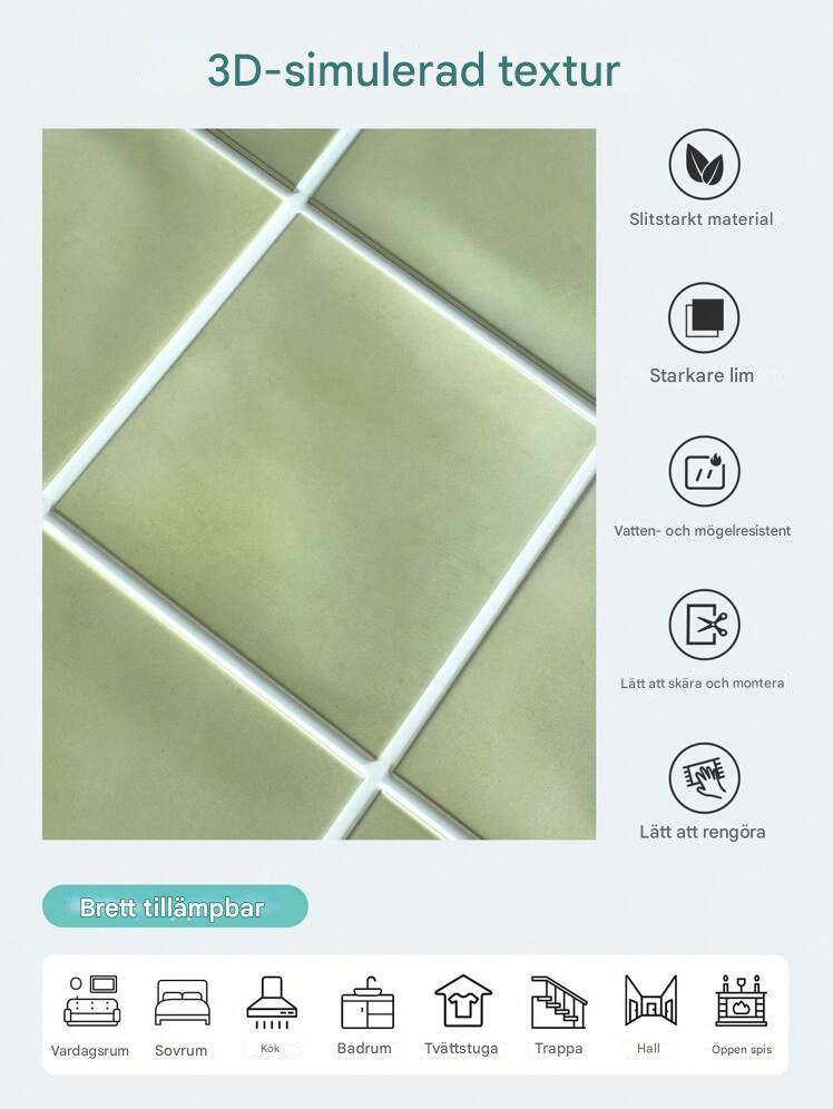 HomeDeco 3D Peel & Stick väggplattor