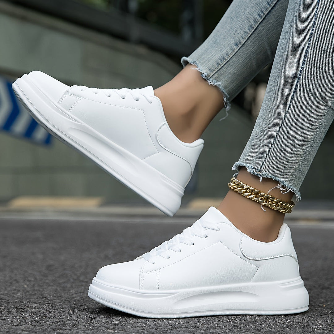 Orthosports – Vita Läder Sneakers för Damer