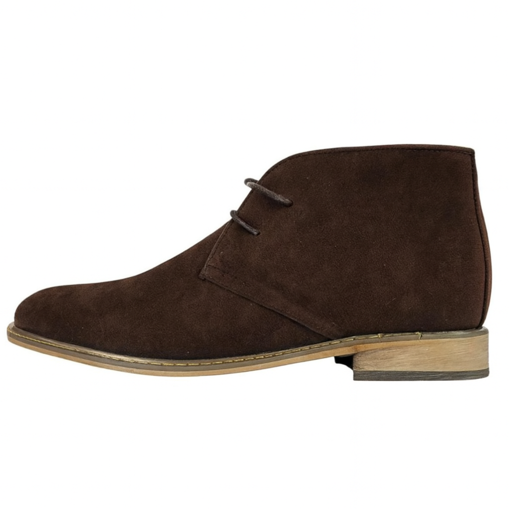 Klassiska desert boots för herr i vintagestil