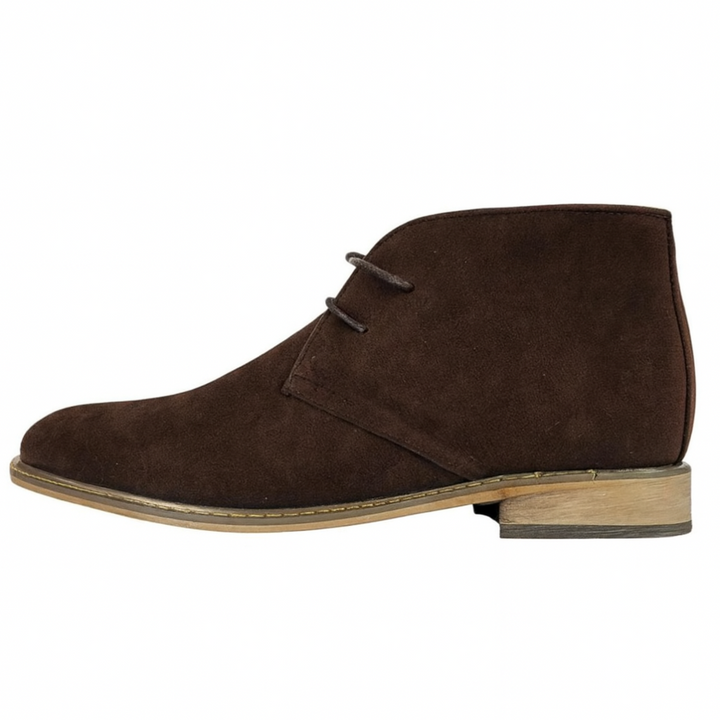 Klassiska desert boots för herr i vintagestil
