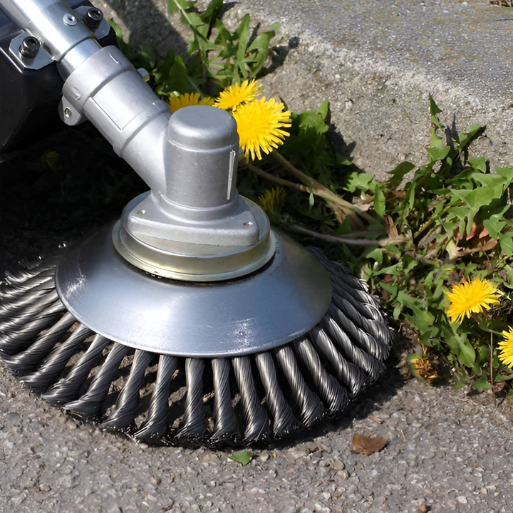 Ogräsborste och trimmer i kolstål