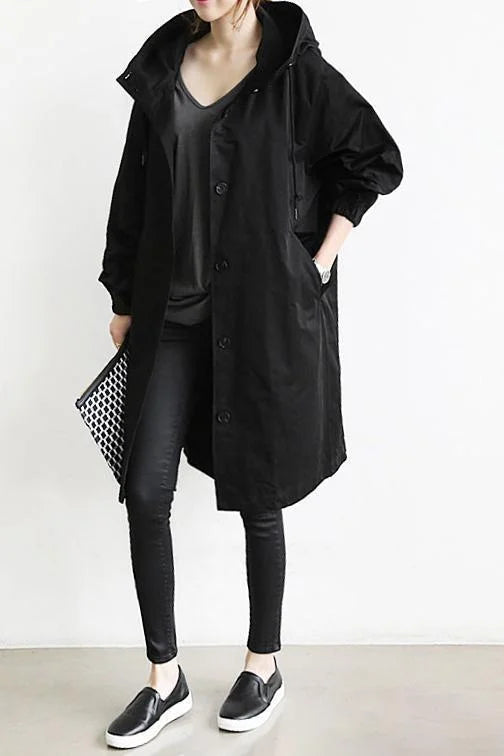 Maris Vandtæt Oversized Halvlængde Trenchcoat