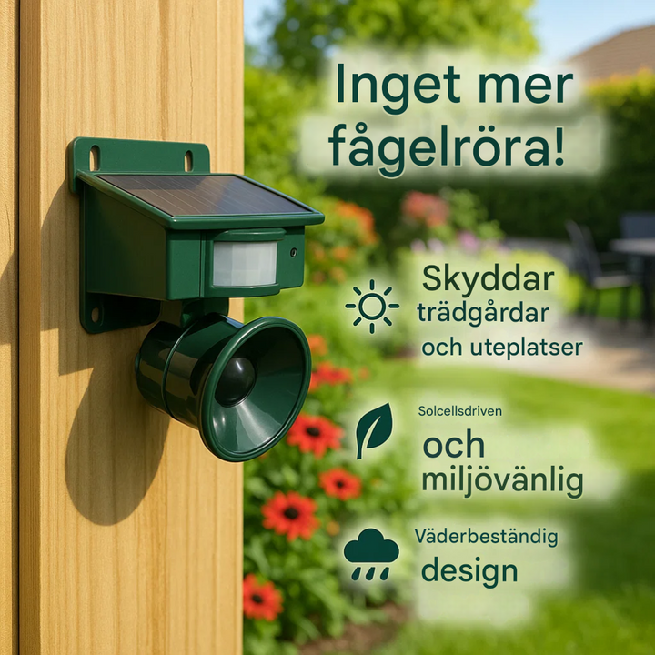 Premium rörelsesensor för att skrämma bort fåglar