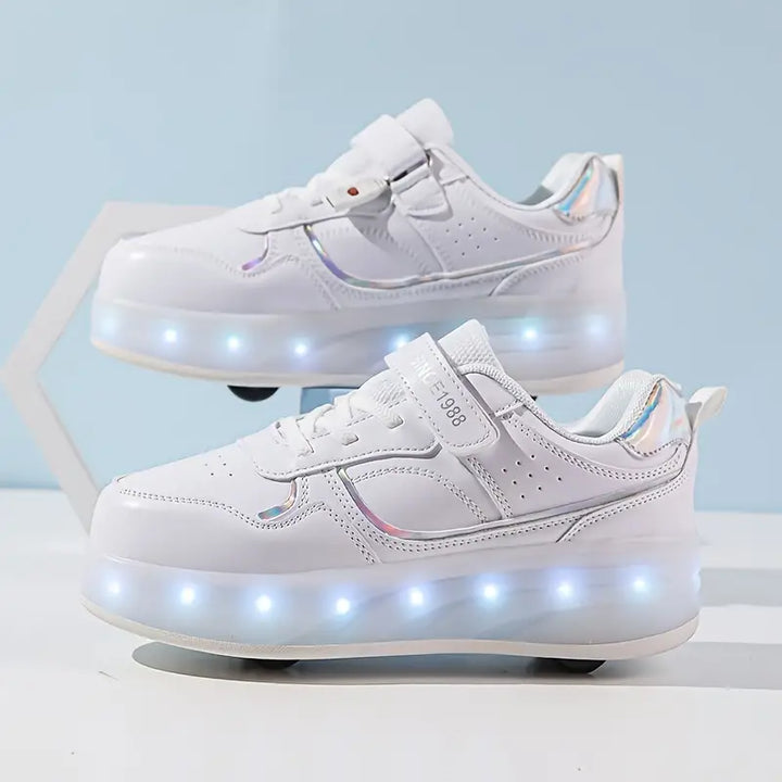 GlowSkate – Lysende strikkede struktursko til aktive børn