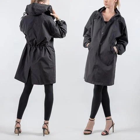 Maris Vandtæt Oversized Halvlængde Trenchcoat