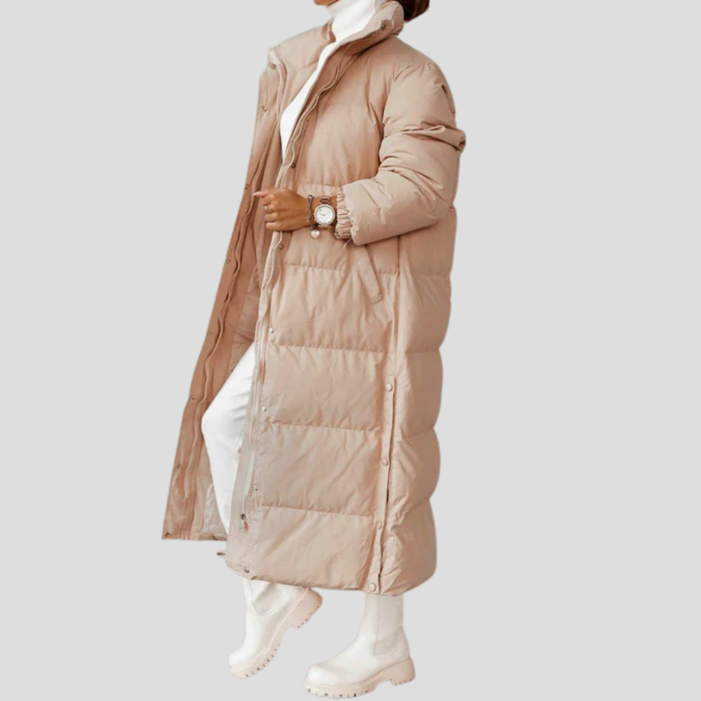 Lång vinterkappa för kvinnor