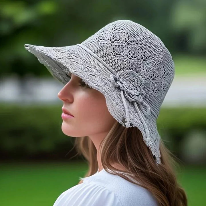 Elegant solhatt i spets för kvinnor
