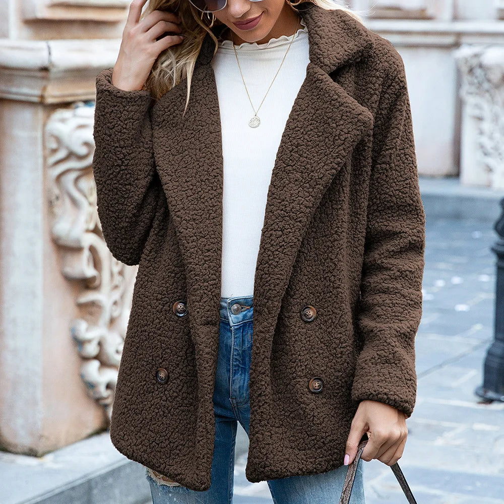 Mid Length Coat with Double