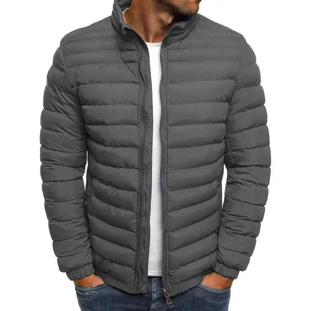 Varm Parka til Herrer med Ståkrave
