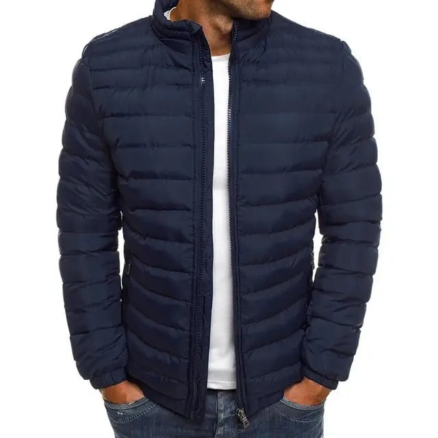Varm Parka til Herrer med Ståkrave