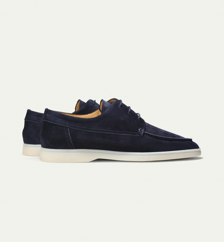 Stilige børstede stoff loafers for herrer
