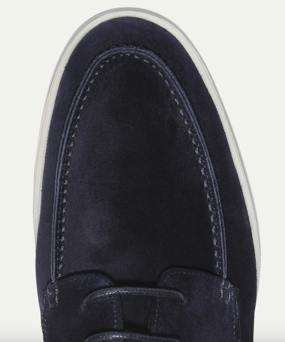 Stilige børstede stoff loafers for herrer