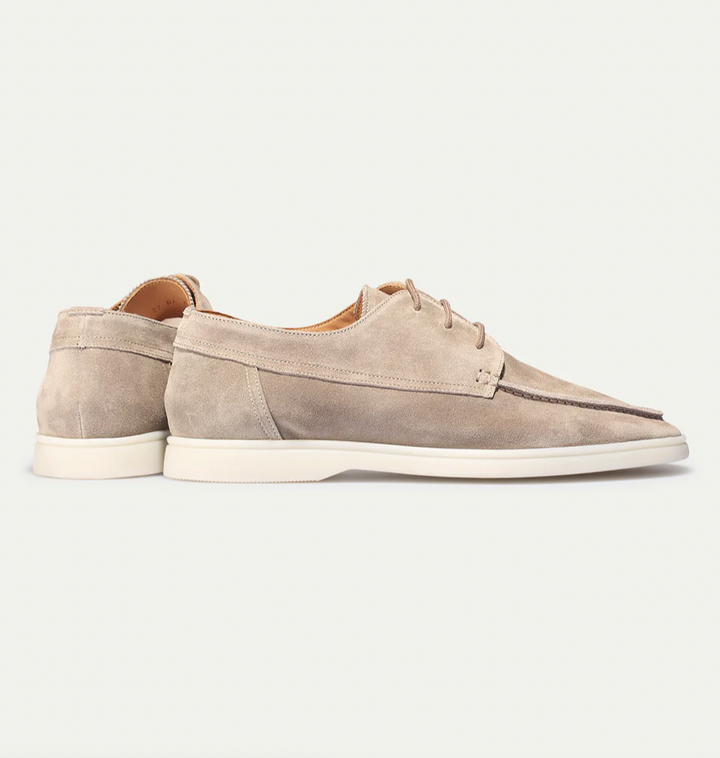 Stilige børstede stoff loafers for herrer