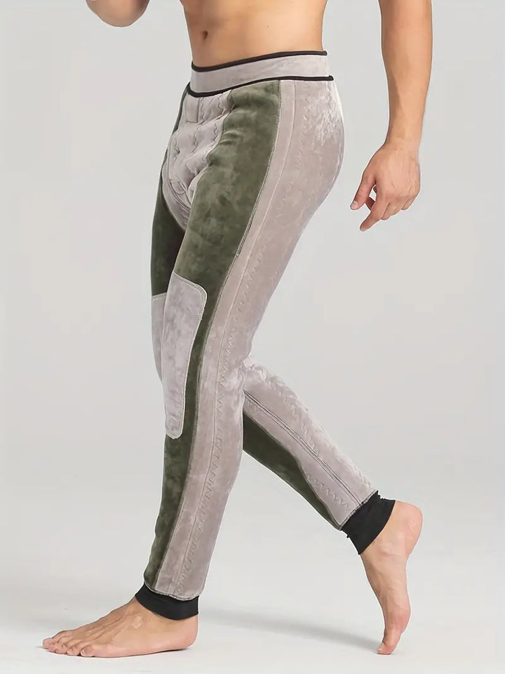 Termobyxor för herr i förtjockad stretch och skinny
