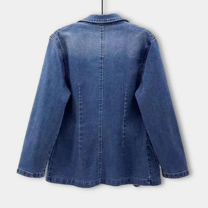 Snygg jeansblazer för kvinnor
