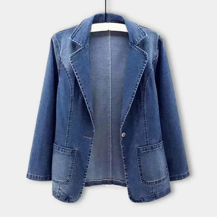 Snygg jeansblazer för kvinnor