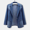Snygg jeansblazer för kvinnor